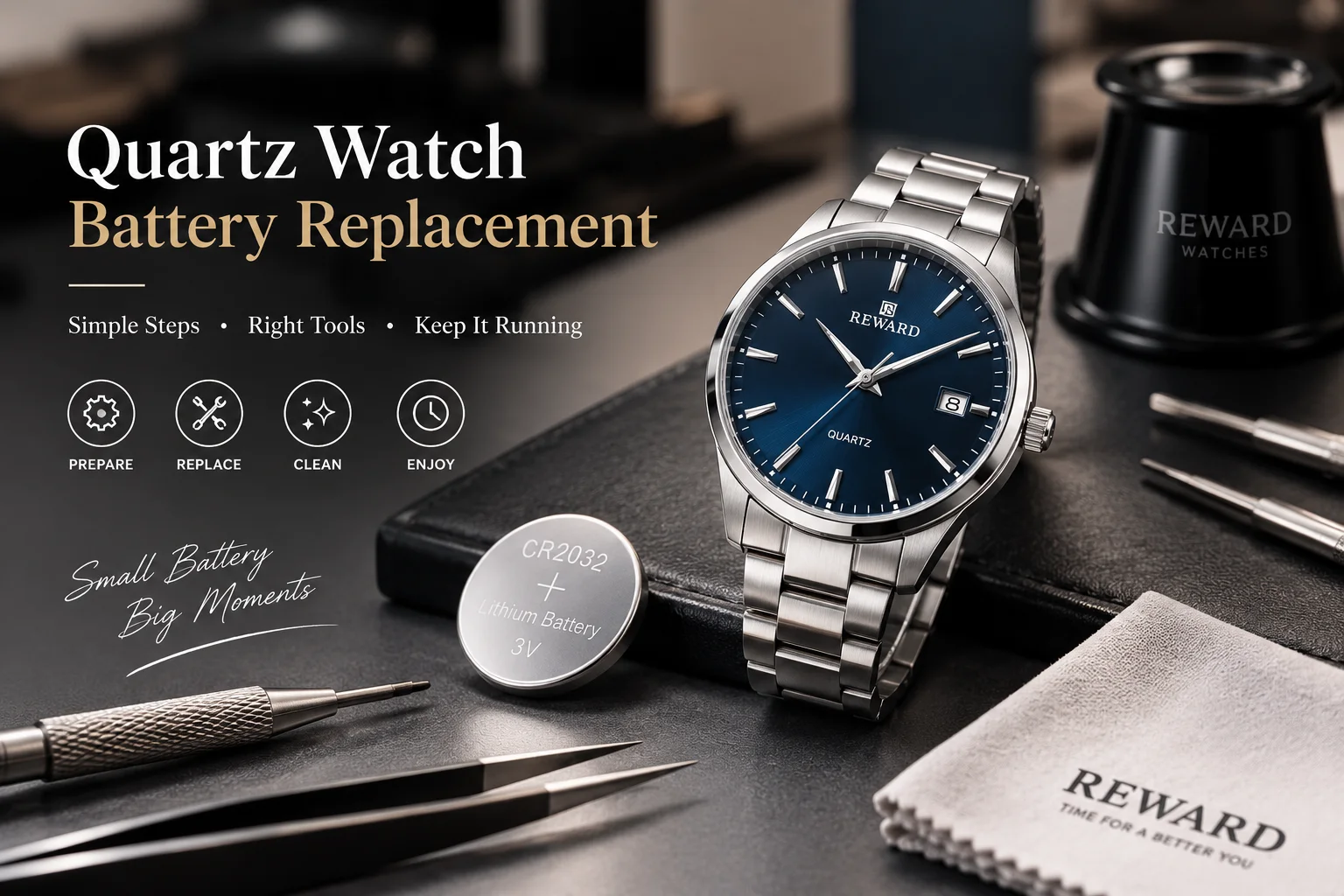 How to Replace a Quartz Watch Battery: Step-by-Step Guide | Watches Factory