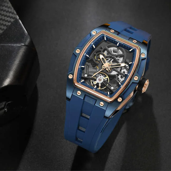 Megir 2242G Automatic Mechanical Skeleton Mens Watch Wholesale Factory Direct