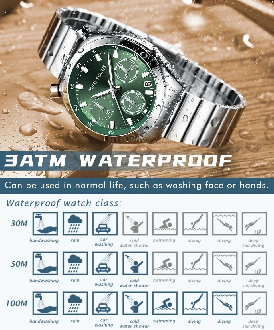 Waterproof of MINI FOCUS women quartz watches
