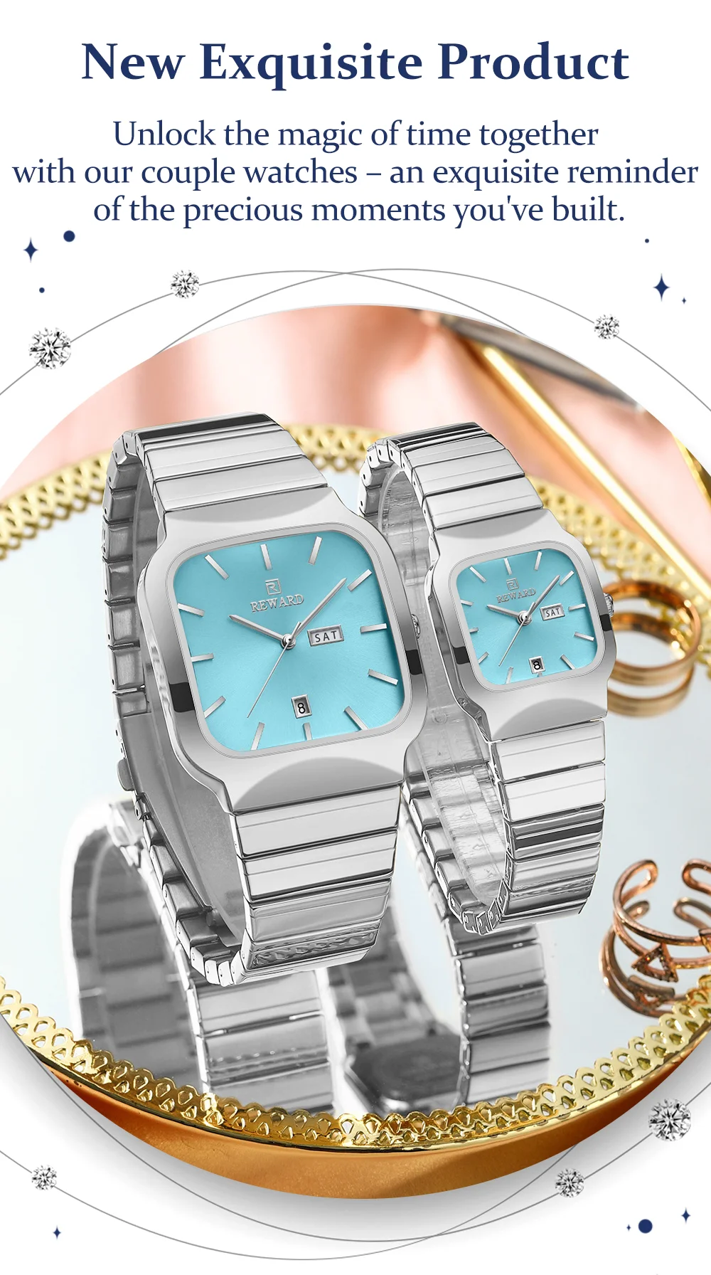 REWARD RD611264L Casual Gift Women Stylish Simple Watch Auto Date