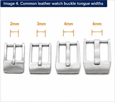 Watch Buckle Tongue Widths