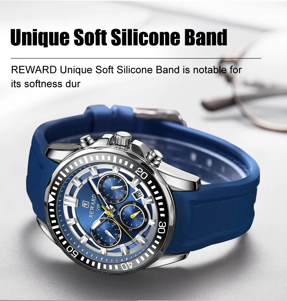 REWARD VIP Supplier Online sales 3-Subdial Men's RD832258M Watch