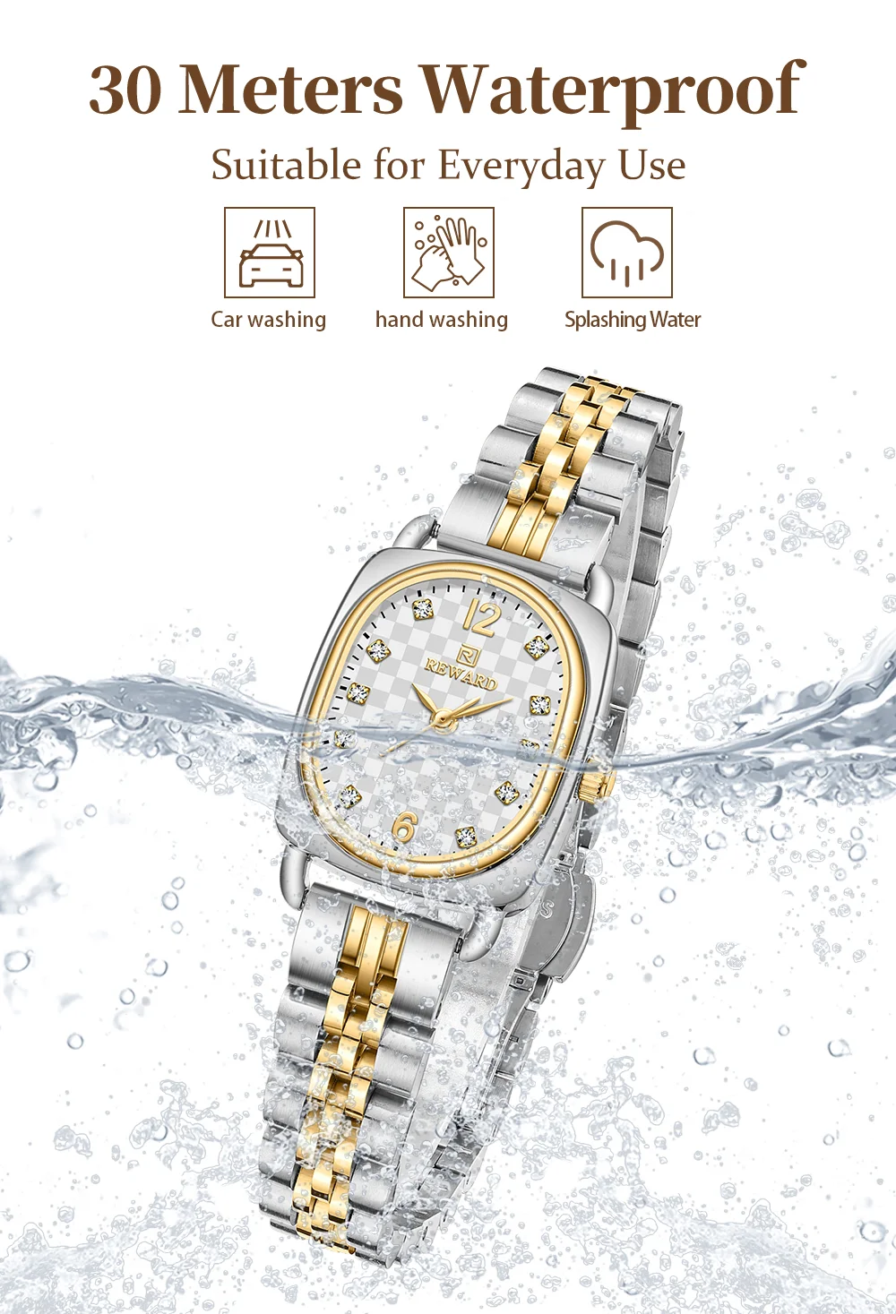 Reward RD212060L Vintage Square Women Gift Watch Minimalist High Quality Quartz Watch