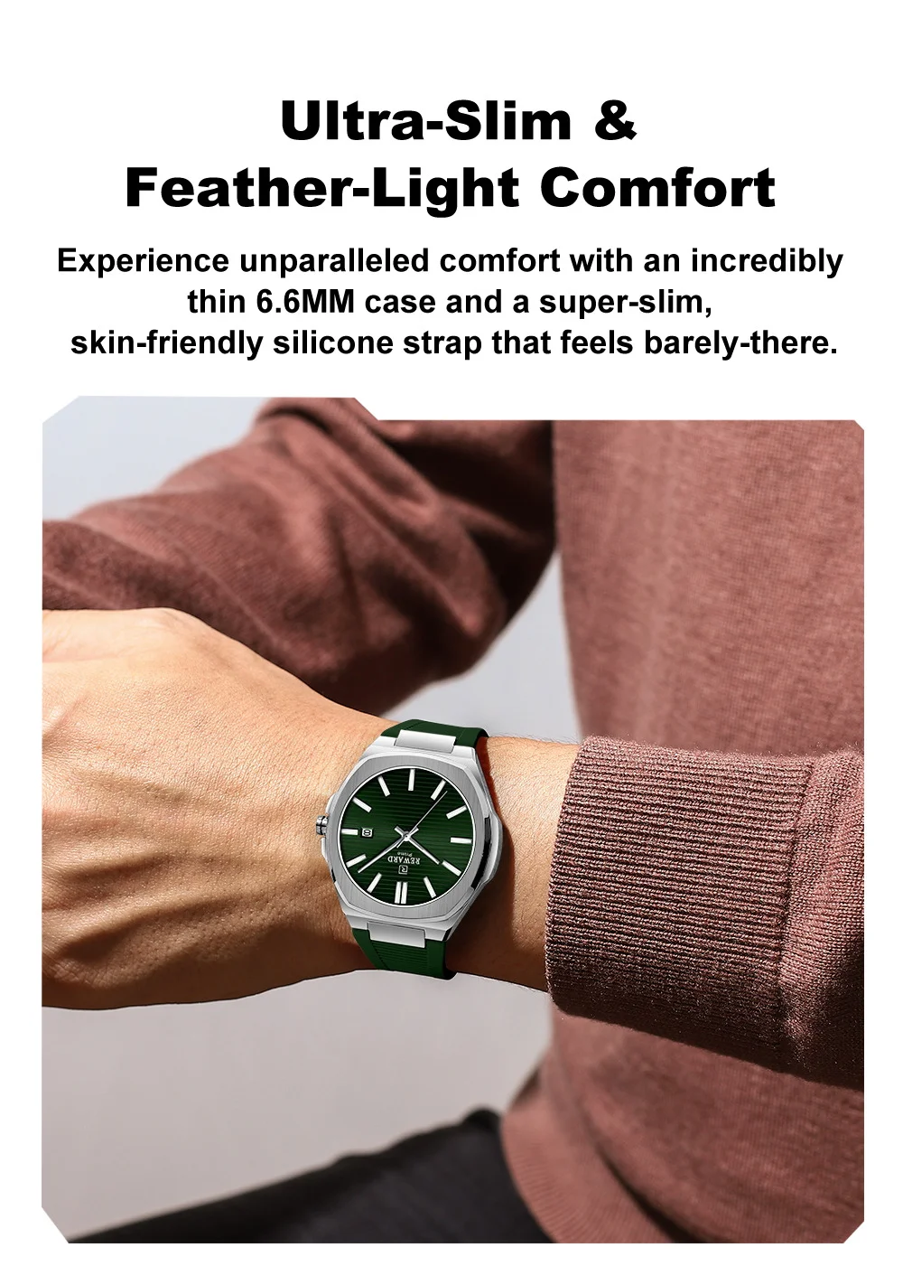 Factory Direct REWARD RD632829M Wholesale Men's Slim Quartz Watch