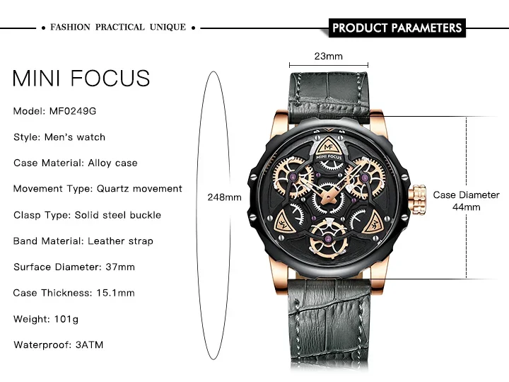 Bulk Packaging of Mini Focus MF0249G Watches