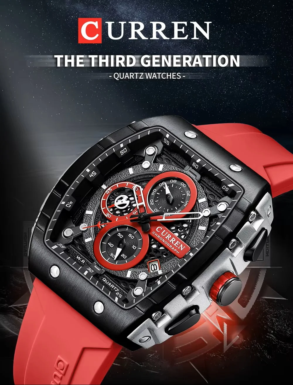 CURREN 8442 Watch for Men Fashion Sports Men's Quartz Watch