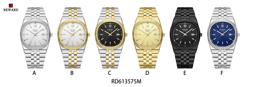 REWARD Prime RD613575M Casual Square Quartz Watch front view
