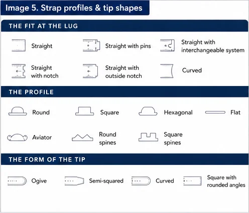 Watch Strap Profiles and Tip Shapes