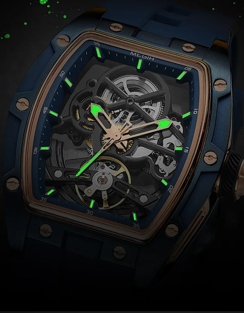 Megir 2242G luminous hands in dark