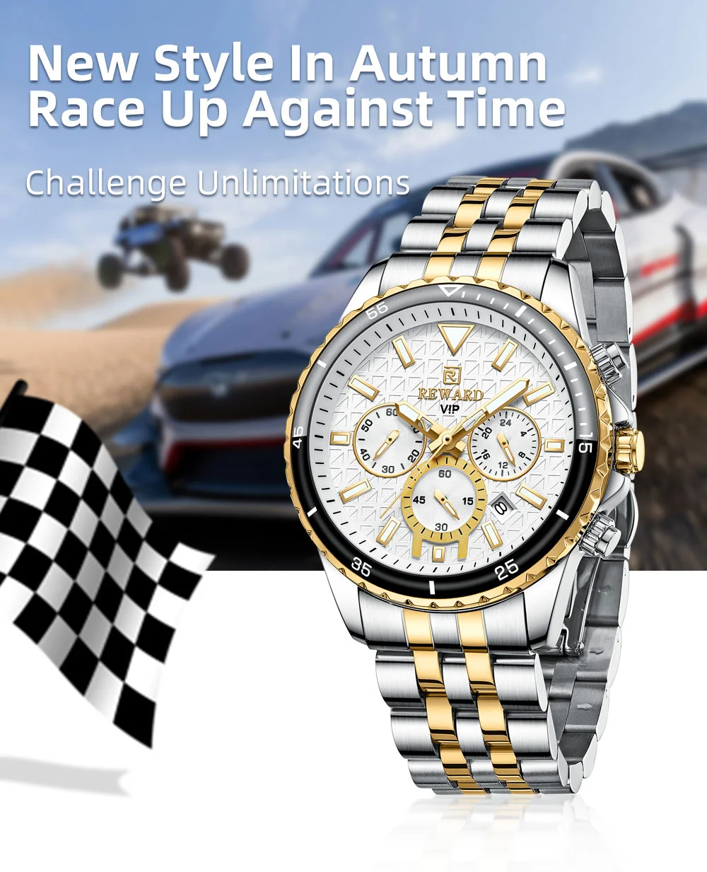 REWARD VIP RD81101M Wholesale Men's Chronograph Sports Watch Bulk