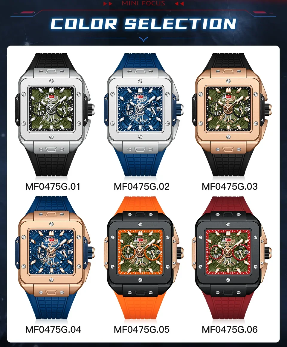 MINI FOCUS MF0475G watch front view