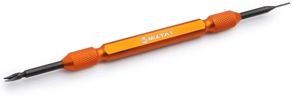 Double-ended spring bar tool for watch strap removal and buckle adjustment