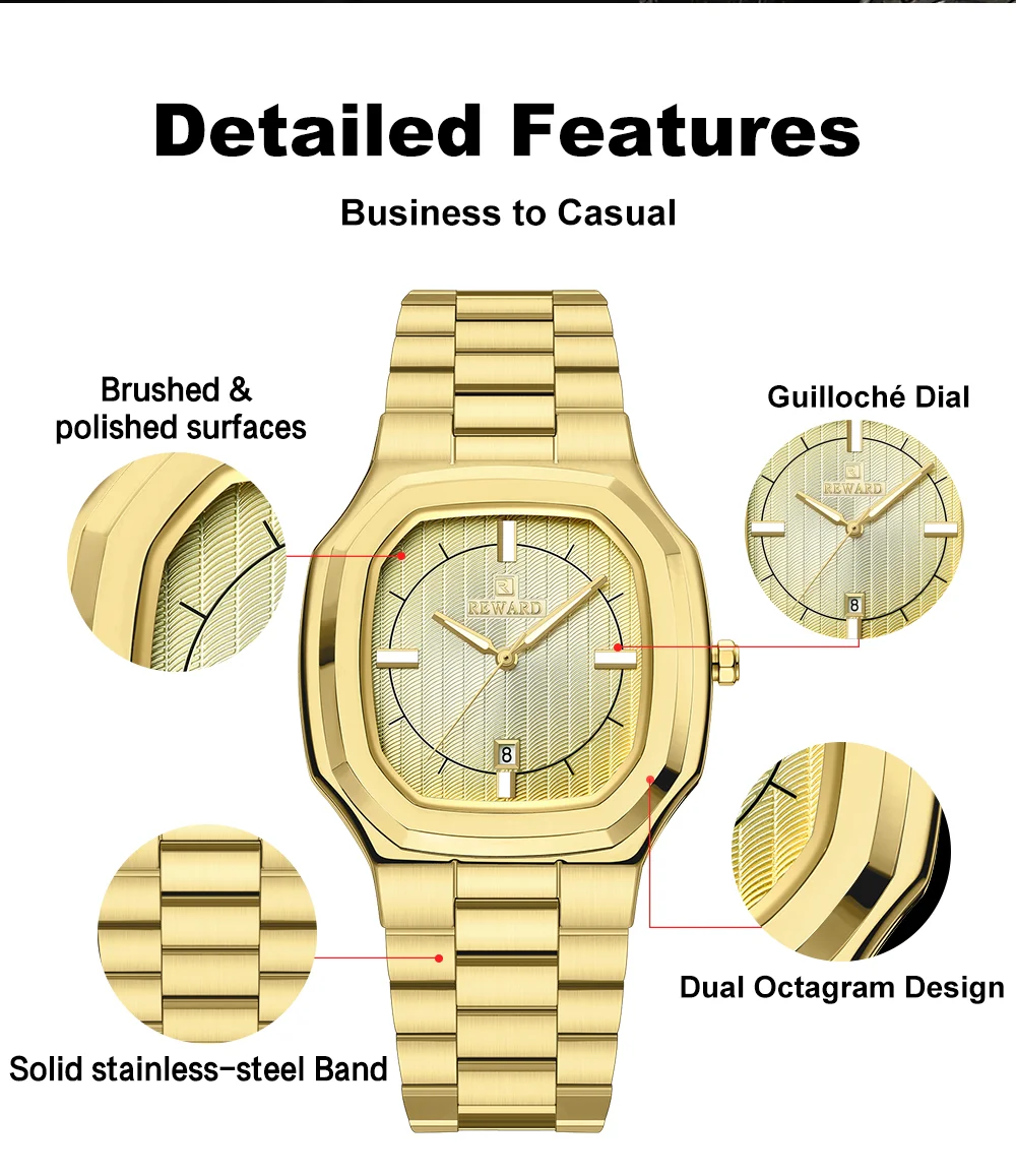 Reward Factory Wholesale RD612268M Elegant Male Quartz Watches