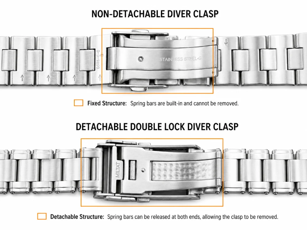 Stainless Steel Watch Bands Guide: Parts, Clasps, Materials & Finishes