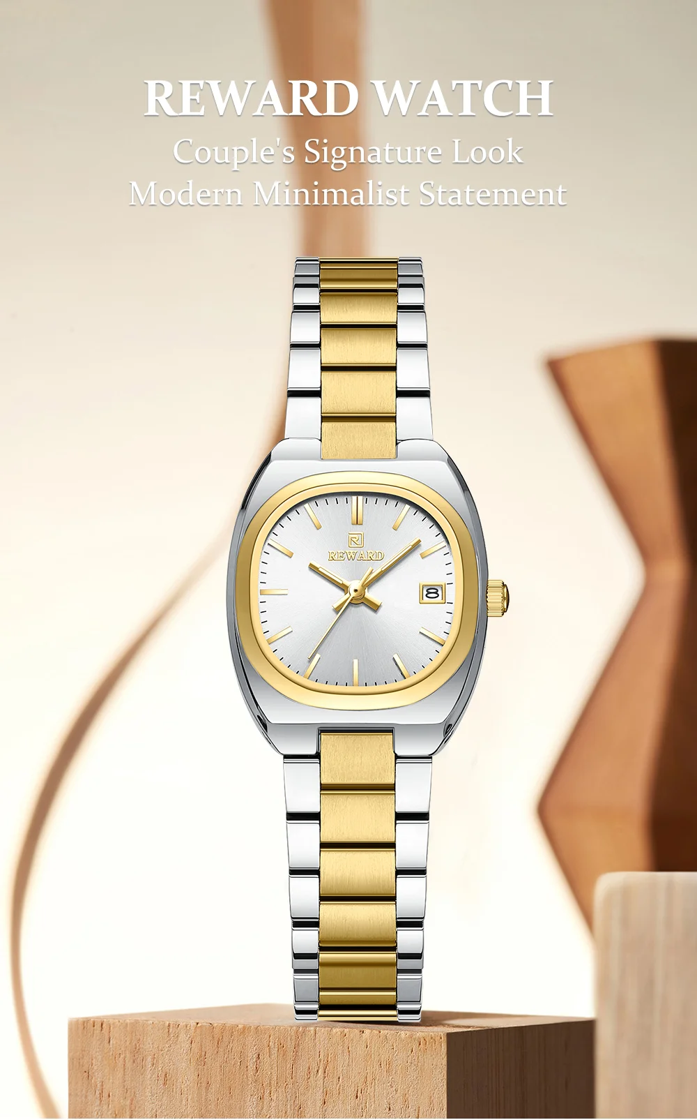 REWARD RD612826L Elegant Women's Luminous 30M Water Resistant Watch with Calendar