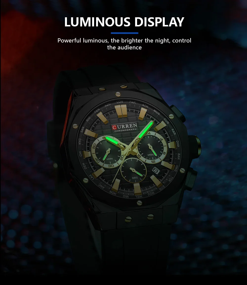 Curren 8464 Watch Features