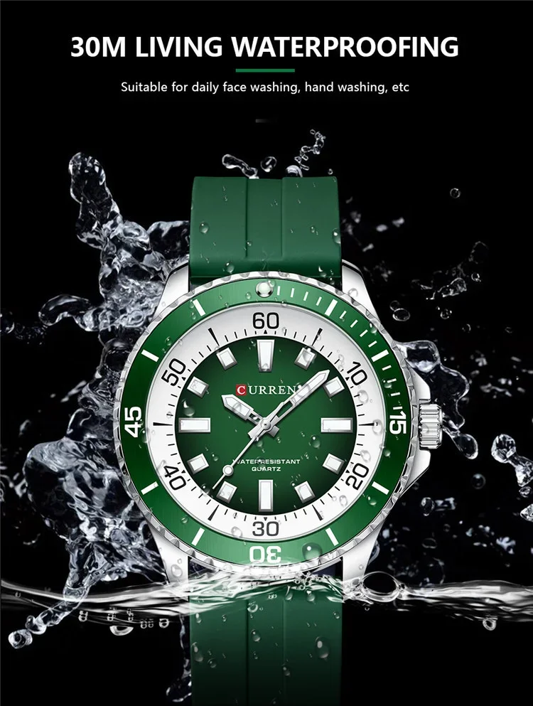 Factory Direct Curren 8448 Waterproof Sport Watch Bulk Wholesale Dropshipping