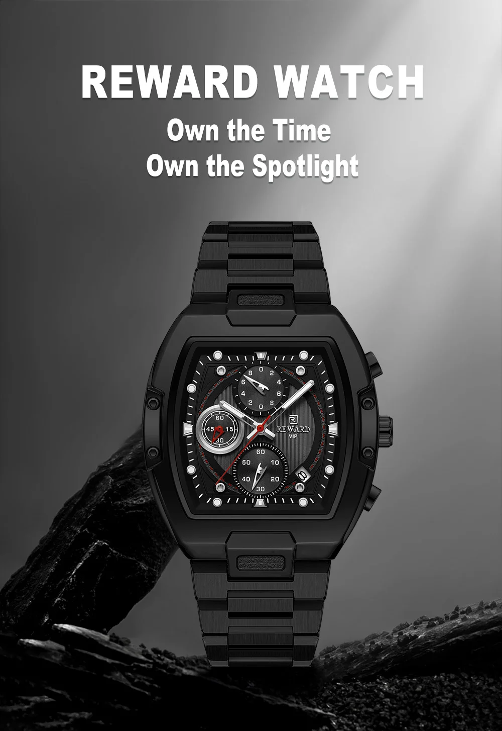 REWARD RD812264M Men's Tonneau Chronograph Quartz Watch Supplier