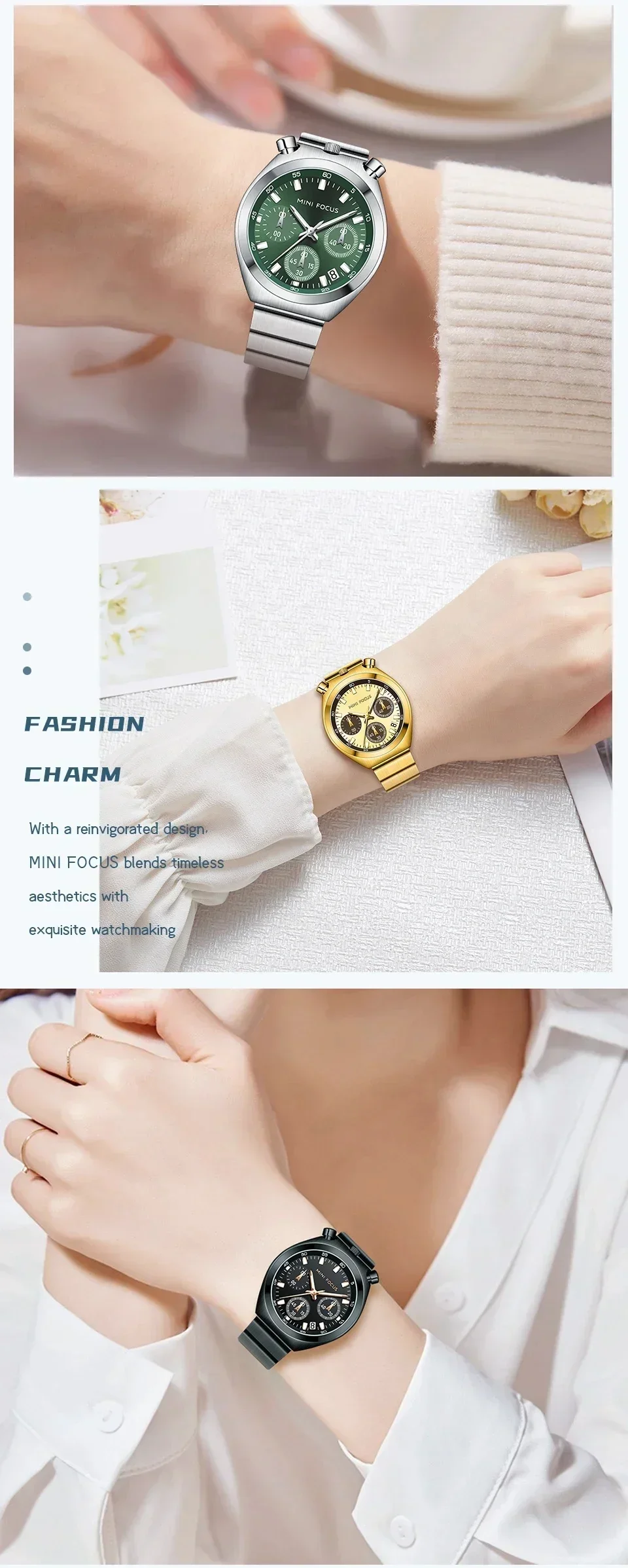 Factory Direct MINI FOCUS MF0491L Women Waterproof Quartz Watch Bulk Wholesale RTS