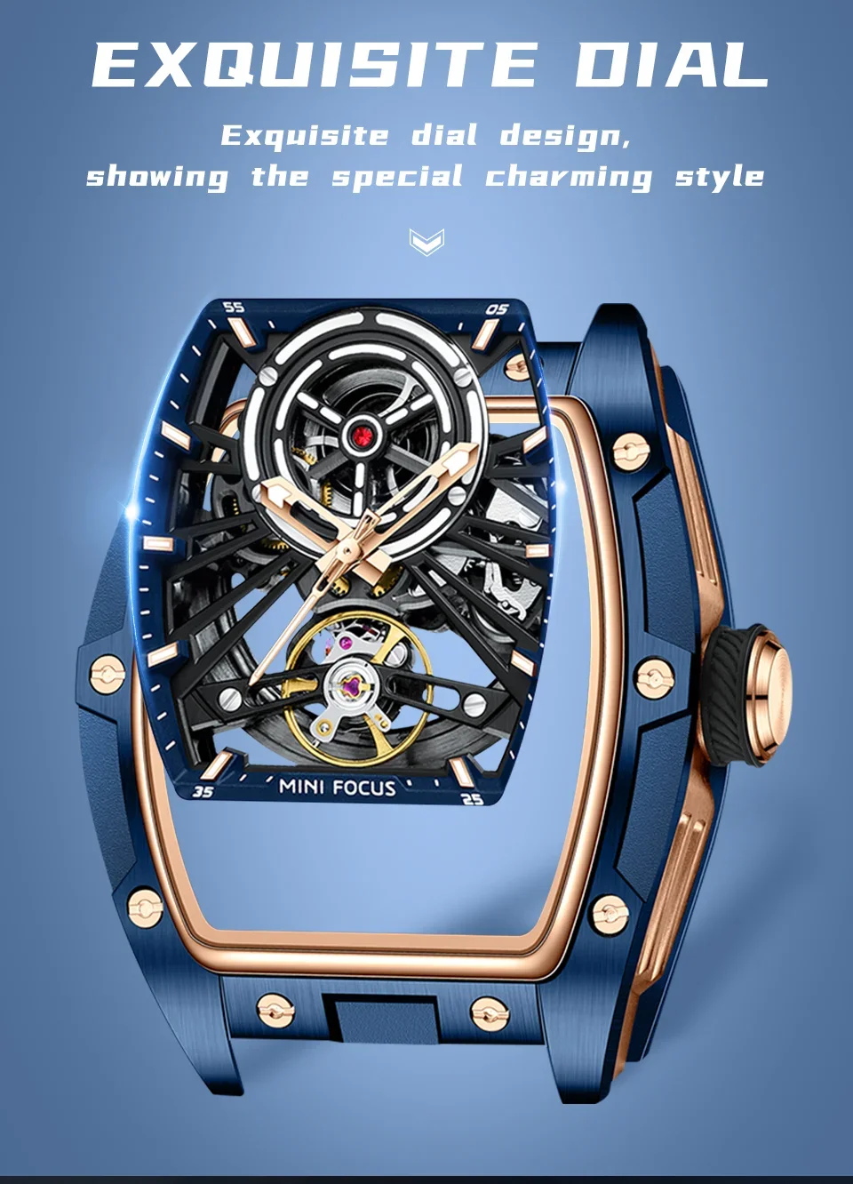 MINI FOCUS MF0603G worn on wrist