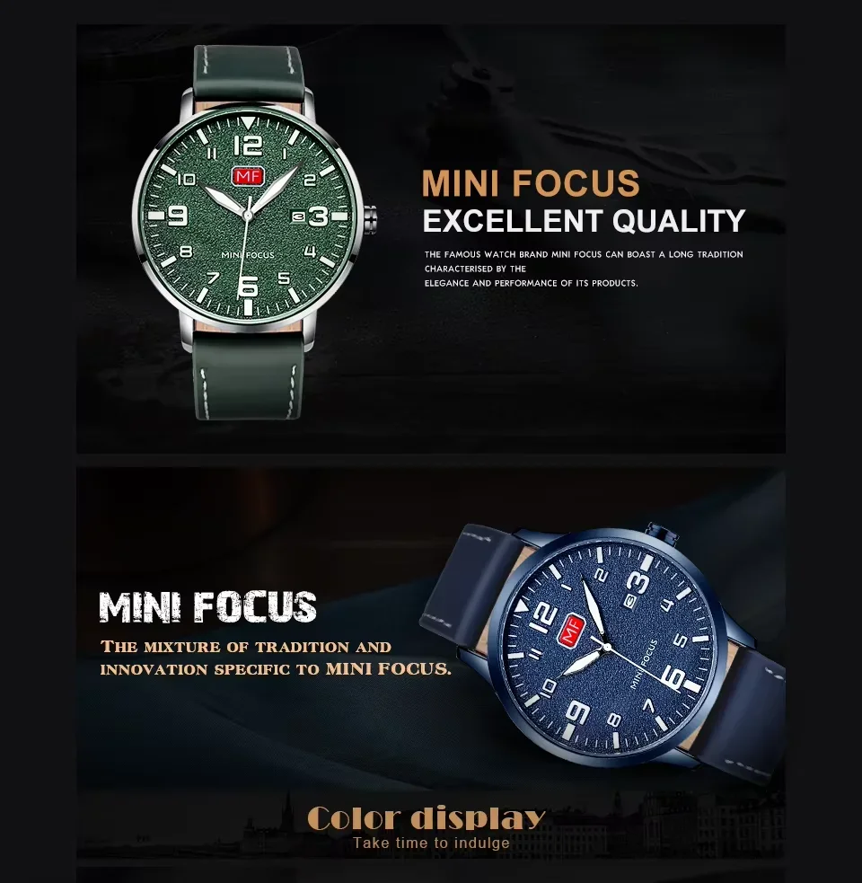 Mini Focus MF0158G on wrist lifestyle image