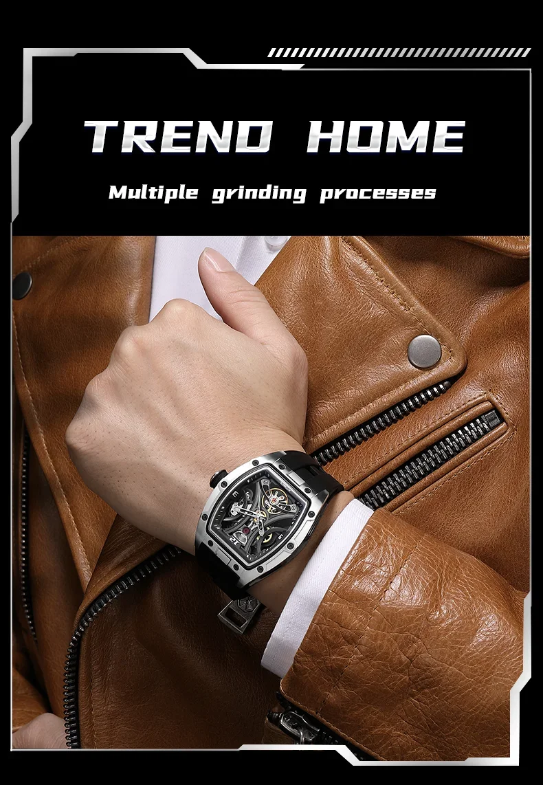 Factory Direct Megir 2245G Tonneau Automatic Mechanical Watch Ready to Ship Supplier