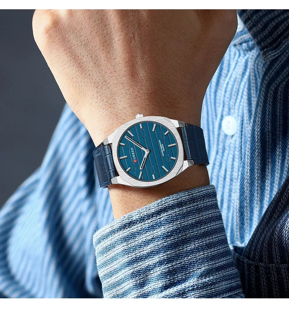 Factory Direct Best Price Curren 8480 Quartz Men Watch Luminous Leather Ready to Ship