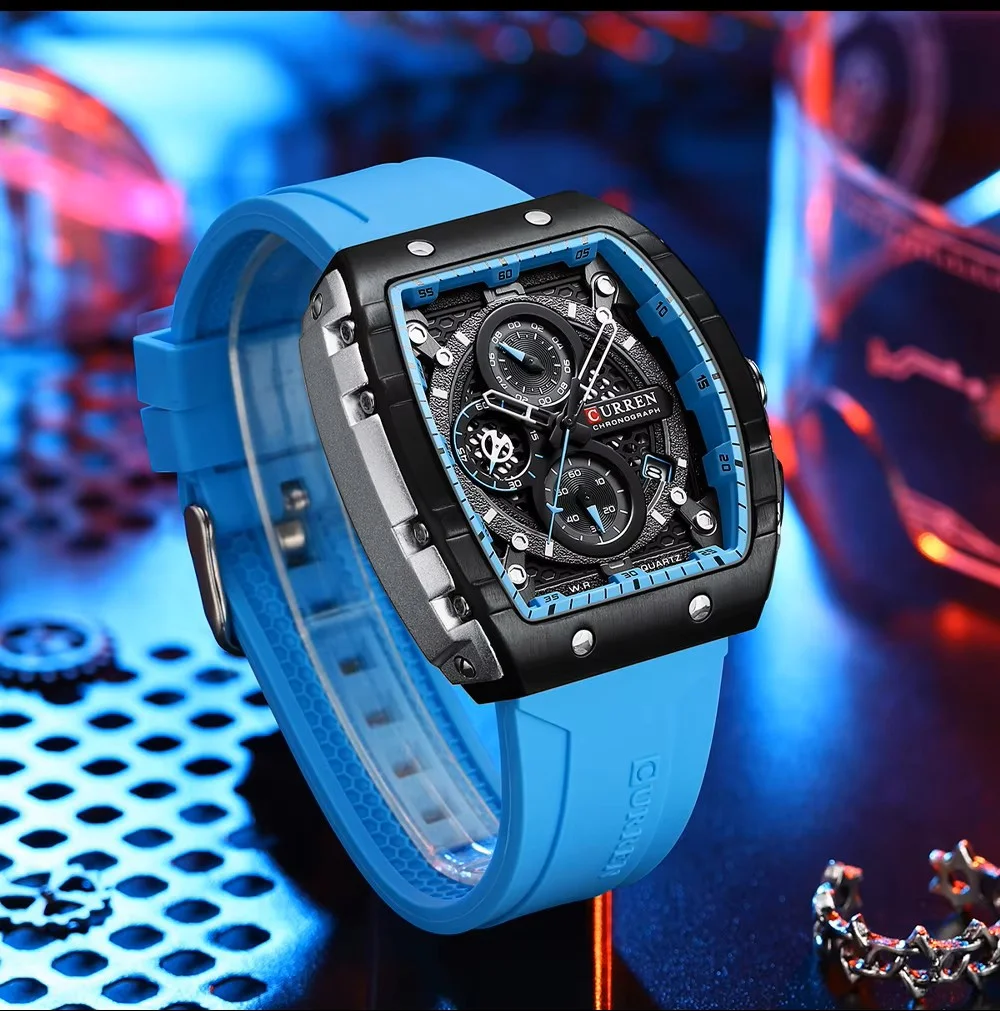 CURREN 8442 Watch for Men Fashion Sports Men's Quartz Watch