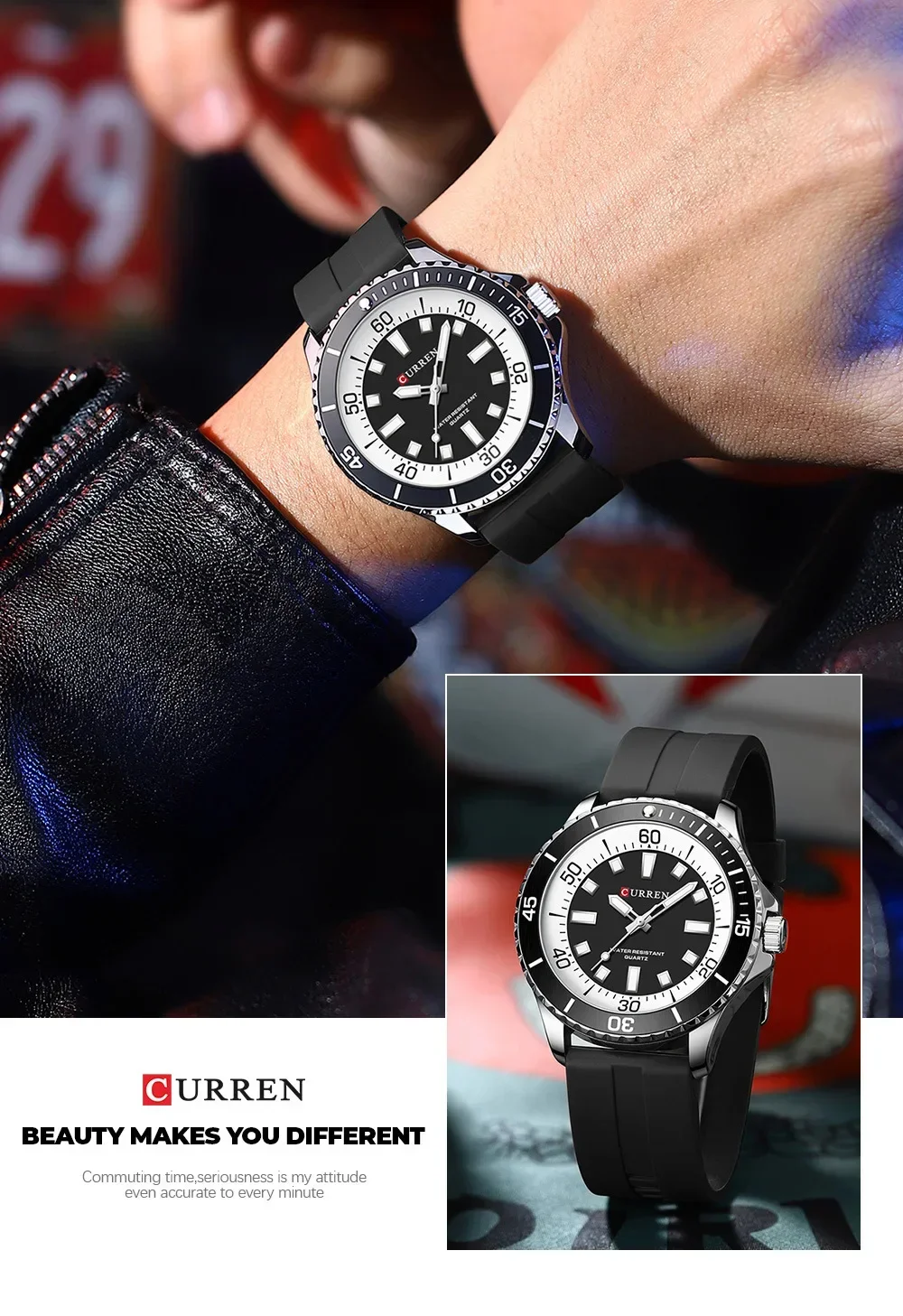 Factory Direct Curren 8448 Waterproof Sport Watch Bulk Wholesale Dropshipping