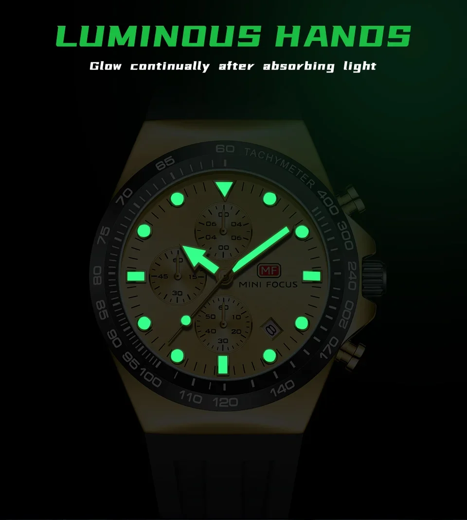MF0488G Mini Focus watch packaging with watch inside