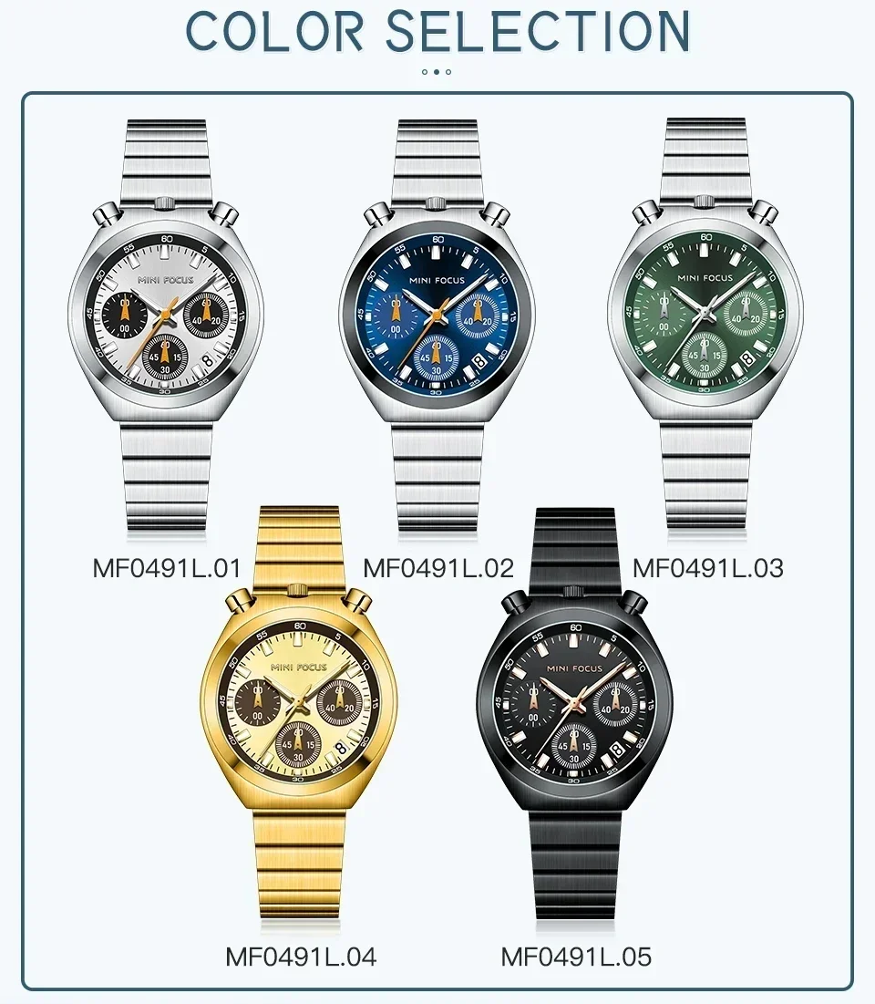 MINI FOCUS MF0491L women waterproof quartz watch front view