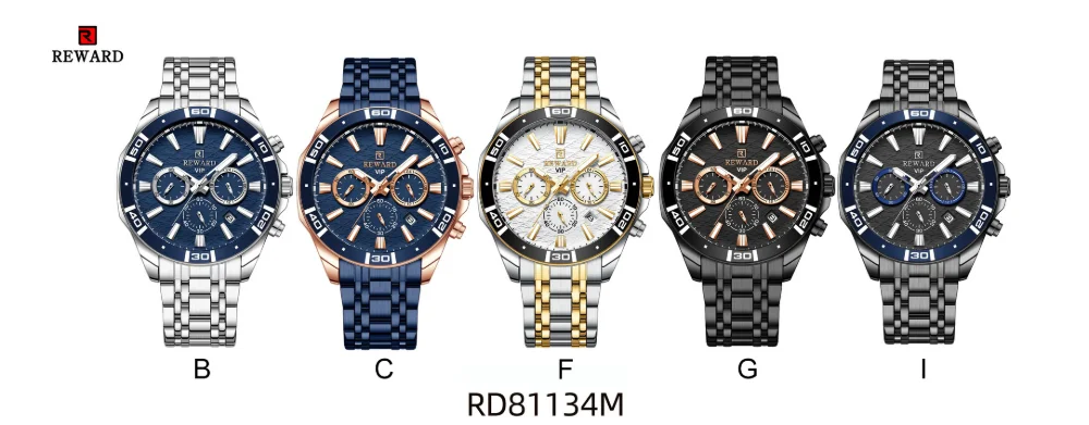 Reward VIP Watch wave dial close-up