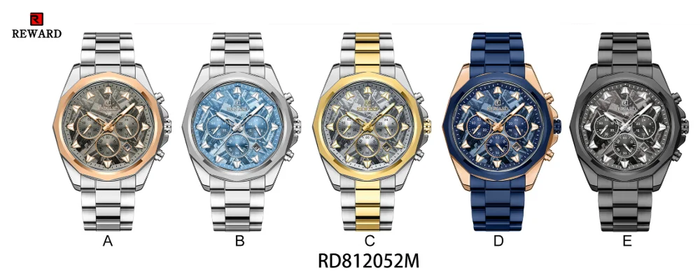Unique Textured Dial of REWARD RD812052M