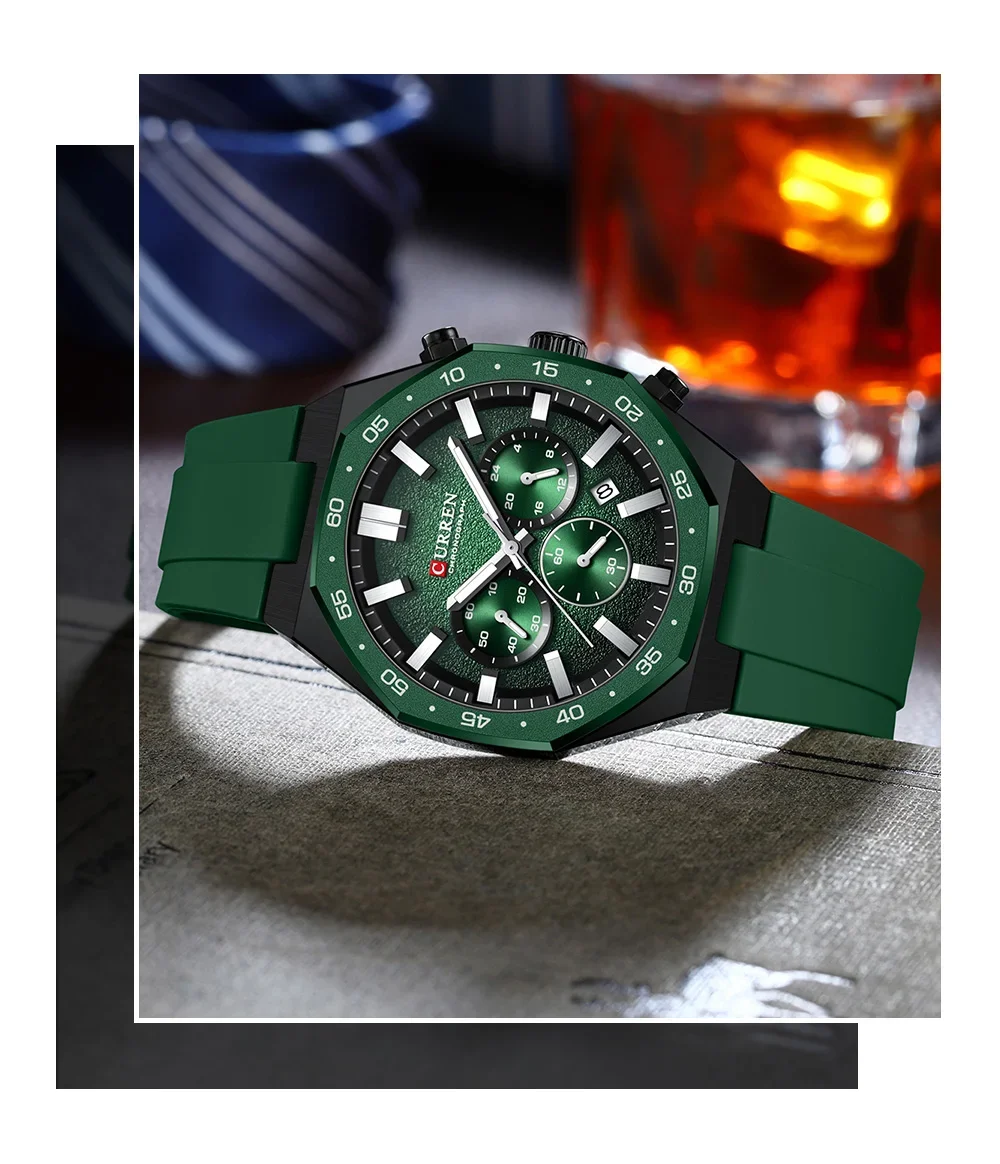 Curren 8489 Waterproof Men's Watch in Outdoor Setting