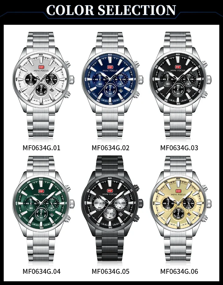 Mini Focus MF0634G watch front view