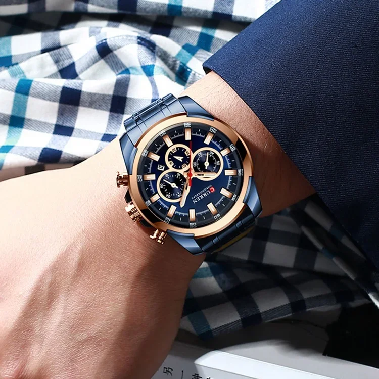 Curren 8361 Luxury Men Analog Luminous Hands Wristwatch Wholesale