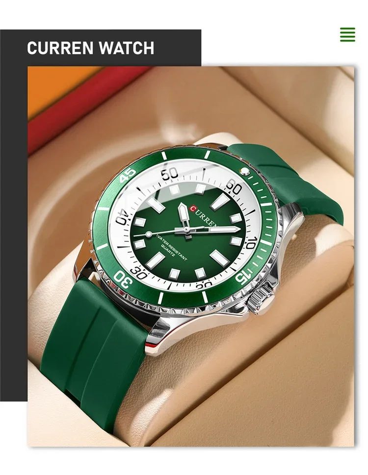 Factory Direct Curren 8448 Waterproof Sport Watch Bulk Wholesale Dropshipping