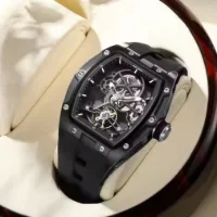 Megir 2242G Automatic Mechanical Skeleton Mens Watch Wholesale Factory Direct - 4 Image