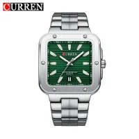 Bulk Curren 8479 Square Quartz Men Watch Luminous Date Ready to Ship Factory Best Price - 4 Image