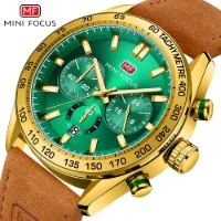 MINI FOCUS MF0403G Men's Casual Quartz Watch | 3-Dial Chronograph Watch Wholesale - 3 Image