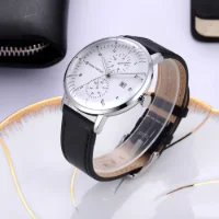 MINI FOCUS MF0052G Curved Glass Leather Quartz Men Watch Wholesale Supplier - 0 Image