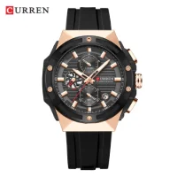 CURREN 8462 1/10 Sec Chronograph Quartz Watch for Men 30M Waterproof - 1 Image