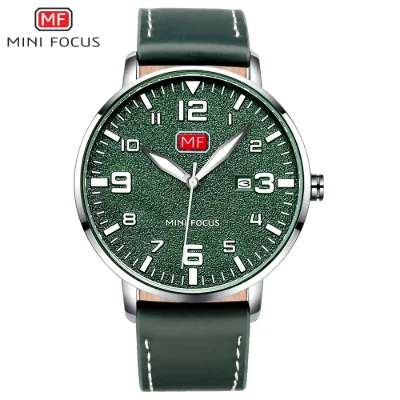 MINI FOCUS MF0158G Japan Movement Leather Quartz Men Watch Wholesale Supplier