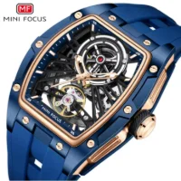 MINI FOCUS MF0603G Steel Skeleton Automatic Mechanical Mens Watch - 0 Image