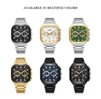 CURREN 8496 Mens Chronograph Quartz Watch Date & 24H Waterproof - 0 Image
