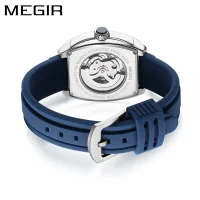 Megir 8601G Square Skeleton Automatic Mechanical Mens Watch Factory Direct - 1 Image