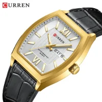 CURREN 8478 Men's Waterproof Watch: Roman Numeral Dial with Day-Date & Luminous - 1 Image