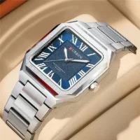 CURREN 8482 Original Mens Square Stainless Steel Watch | Supplier - 4 Image
