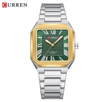 Wholesale CURREN 8482 Men's Luxury Square Watch – Roman Numeral Dial & 30M Waterproof