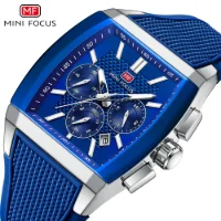 MINI FOCUS MF0628G Men Silicone Strap Luminous Sports Quartz Watch - 7 Image
